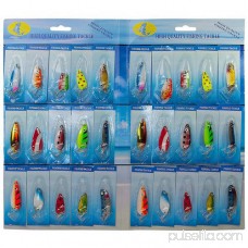 ALEKO FL30 Metal Fishing Spinner Baits, Pack of 30 557617363